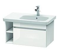 Duravit DuraStyle vasque DS639302218 73 x 44,8 cm, vasque à droite, blanc brillant / blanc mat, 2000 coulissant