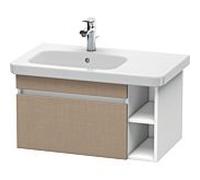 Duravit DuraStyle vasque DS639407518 73 x 44,8 cm, vasque à gauche, lin / blanc mat, 2000 coulissant