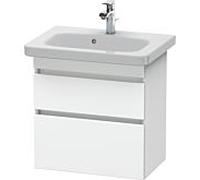 Duravit Vasque DuraStyle DS647901818 – 58 x 36,8 cm, blanc mat, 2 tiroirs, suspendue