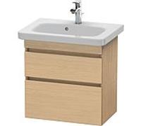 Duravit DuraStyle vasque DS647903030 58 x 36,8 cm, chêne naturel, 2 tiroirs, suspendu