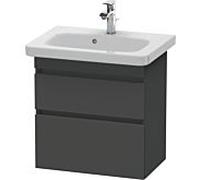 Duravit Vasque DuraStyle DS647904949 58 x 36,8 cm graphite mat 2 tiroirs suspendue