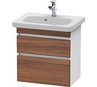 Duravit DuraStyle vasque DS647907918 58 x 36,8 cm, blanc naturel / match2 mat, 2 tiroirs, suspendu