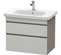 Duravit DuraStyle vasque DS648100743 73 x 44,8 cm, gris béton / basalte mat, 2 tiroirs, suspendu