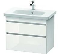 Duravit DuraStyle vasque DS648101843 73 x 44,8 cm, blanc mat / basalte mat, 2 tiroirs, suspendu