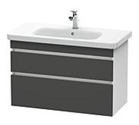 Duravit DuraStyle vasque DS648204918 93 x 44,8 cm, graphite mat / blanc mat, 2 tiroirs, suspendu