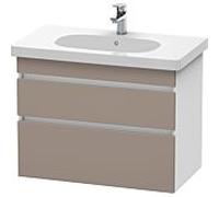 Duravit DuraStyle vasque DS648404318 80 x 45,3 cm, basalte mat / blanc mat, 2 tiroirs, suspendu