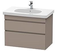 Duravit DuraStyle vasque DS648404343 80 x 45,3 cm, basalte mat, 2 tiroirs, suspendu