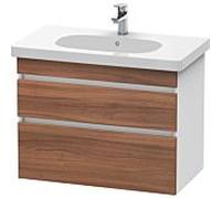 Duravit DuraStyle vasque DS648407918 80 x 45,3 cm, blanc naturel / match2 mat, 2 tiroirs, suspendu