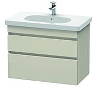Duravit DuraStyle vasque DS648409191 80 x 45,3 cm, taupe, 2 tiroirs, suspendu