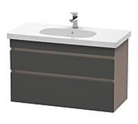 Duravit DuraStyle vasque DS648504943 100 x 45,3 cm, graphite mat / basalte mat, 2 tiroirs, suspendu