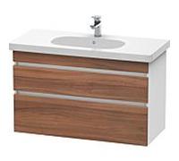 Duravit DuraStyle vasque DS648507918 100 x 45,3 cm, blanc naturel / match2 mat, 2 tiroirs, suspendu