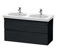 Duravit DuraStyle vasque DS648601616 115 x 45,3 cm, chêne noir, 2 tiroirs, suspendu