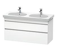 Duravit DuraStyle vasque DS648601818 115 x 45,3 cm, blanc mat, 2 tiroirs, suspendu