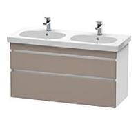Duravit DuraStyle vasque DS648604318 115 x 45,3 cm, basalte mat / blanc mat, 2 tiroirs, suspendu