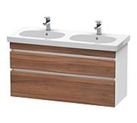 Duravit DuraStyle vasque DS648607918 115 x 45,3 cm, blanc naturel / match2 mat, 2 tiroirs, suspendu