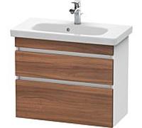 Duravit DuraStyle Meuble sous-lavabo suspendu 6499, 730mm, 2 tiroirs, pour DuraStyle, DS649907918, Couleur: Décor Naturel Noyer / Décor Blanc Mat
