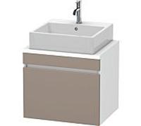 Duravit DuraStyle vasque match0 DS530004318 60 x 47,8 cm, basalte mat / blanc mat, pour console, coulissant 2000
