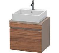 Duravit DuraStyle vasque match0 DS530007943 60 x 47,8 cm, noyer naturel / basalte mat, pour console, coulissant 2000