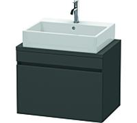 Duravit DuraStyle vasque match0 DS530104949 70 x 47,8 cm, graphite mat, pour console, coulissant 2000