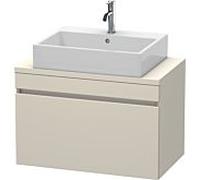 Duravit DuraStyle vasque match0 DS530209191 80 x 47,8 cm, taupe, pour console, coulissant 2000