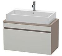 Duravit DuraStyle vasque match0 DS530300743 90 x 47,8 cm, gris béton / basalte mat, pour console, coulissant 2000