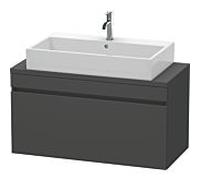 Duravit DuraStyle vasque match0 DS530404949 100 x 47,8 cm, graphite mat, pour console, coulissant 2000