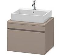 Duravit DuraStyle vasque match0 DS531104343 70 x 54,8 cm, basalte mat, pour console, coulissant 2000