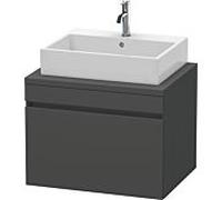 Duravit DuraStyle vasque match0 DS531104949 70 x 54,8 cm, graphite mat, pour console, coulissant 2000