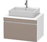 Duravit DuraStyle vasque match0 DS531204318 80 x 54,8 cm, basalte mat / blanc mat, pour console, coulissant 2000