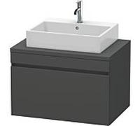 Duravit DuraStyle meuble-lavabo pour console, 1 tiroir, 800mm, Couleur (avant/corps): DÃ©cor graphite mat - DS531204949