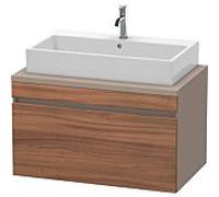 Duravit DuraStyle vasque match0 DS531307943 90 x 54,8 cm, noyer naturel / basalte mat, pour console, coulissant 2000