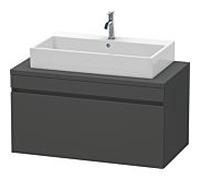 Duravit DuraStyle vasque match0 DS531404949 100 x 54,8 cm, graphite mat, pour console, coulissant 2000