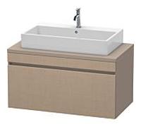 Duravit DuraStyle vasque match0 DS531407543 100 x 54,8 cm, lin / basalte mat, pour console, coulissant 2000
