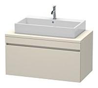 Duravit DuraStyle vasque match0 DS531409191 100 x 54,8 cm, taupe, pour console, coulissant 2000