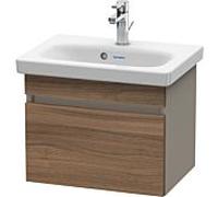 Duravit DuraStyle vasque match0 DS630307943 50 x 36,8 cm, noyer naturel / basalte mat, coulissant 2000