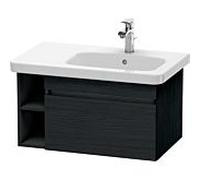 Duravit DuraStyle vasque match0 DS639301616 73 x 44,8 cm, vasque à droite, chêne noir, coulissant 2000