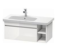 Duravit DuraStyle vasque match0 DS639707943 93 x 44,8 cm, vasque à gauche, noyer naturel / basalte mat, coulissant 2000