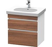 Duravit DuraStyle vasque match0 DS648307918 60 x 45,3 cm, blanc naturel / match2 mat, 2 tiroirs, suspendu