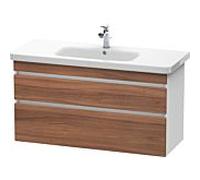 Duravit DuraStyle vasque match0 DS649507918 113 x 44,8 cm, blanc naturel / match2 mat, 2 tiroirs, suspendu