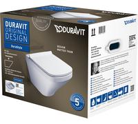 Duravit DuraStyle WC suspendu Rimless Set 455109, y compris siège WC, 45510900A1, Couleur: Blanc