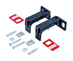 Duravit DuraSystem Montagezubehör WD6016000000 6,8 x 7,8 cm, pour installation sur cloison sèche, profondeur réglable 5-20,4 cm