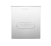 Plaque dactionnement Duravit DuraSystem A1 mécanique pour urinoir, 130x150 mm, plastique, 11000, WD5004021000, Couleur: Plaque frontale en plastique, chrome brillant