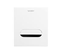 Plaque de commande DuraSystem A2 électronique pour urinoir, avec fonction de nettoyage, 130x150 mm, zinc moulé, WD5007013000, Couleur: Panneau frontal en zinc moulé sous pression, blanc