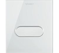 Duravit DuraSystem plaque de déclenchement mécanique pour urinoirs A1, verre blanc, 140,5x157mm, WD5005012000