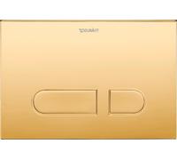 Duravit DuraSystem plaque de déclenchement mécanique pour WC A1, plastique, or poli, WD5001341001