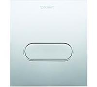 Duravit DuraSystem plaque de déclenchement mécanique pour urinoirs A1, 130x150mm, WD5004021000, Couleur: Plaque frontale en plastique, chrome brillant