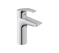 Duravit DuraVelez Robinet de lavabo économe en eau Taille M (hauteur du bec 106 mm) Robinet de lavabo économe en énergie (FreshStart) Robinet de salle de bain sans tirette Garniture de vidage Chromé