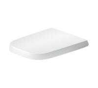 Duravit Duravit Abattant WC carré avec frein de chute, 44,8 cm, Uni, blanc Quantité:1