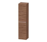 Duravit D-Neo Armoires hautes, 400x1760x360mm, 1 porte, charnières à gauche, 5 tablettes en verre, poignée chrome, DE1328L10790000, Couleur: Décor noyer naturel