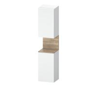 Duravit Qatego Armoire haute, porte à gauche, 400x360x1760mm, niche Chêne Mamorisé, QA1346L55180010, Couleur: Blanc mat/avec Ã©clairage de niche